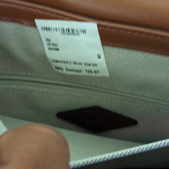 Fossil rare design brown leather shoulder bag - Picture 5 of 8